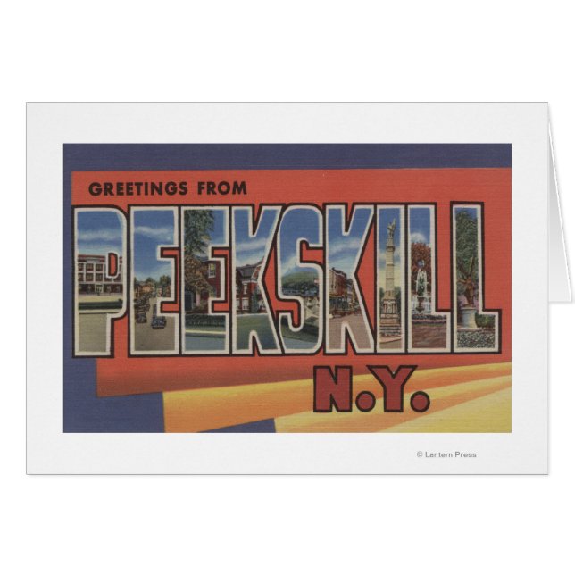Peekskill, New York – 大きな文字のシーン (正面横)