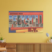 Peekskill, New York – 大きな文字のシーン キャンバスプリント (インサイチュ (リビング))