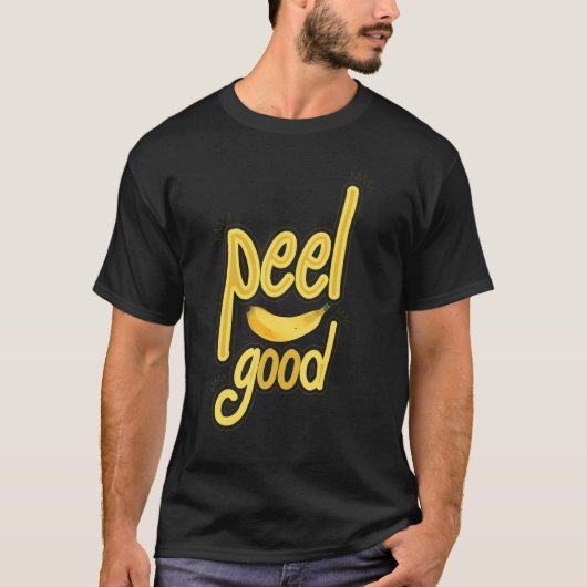 Peel Good  Women Banana Yellow Fruit Love 1 Tシャツ (正面)