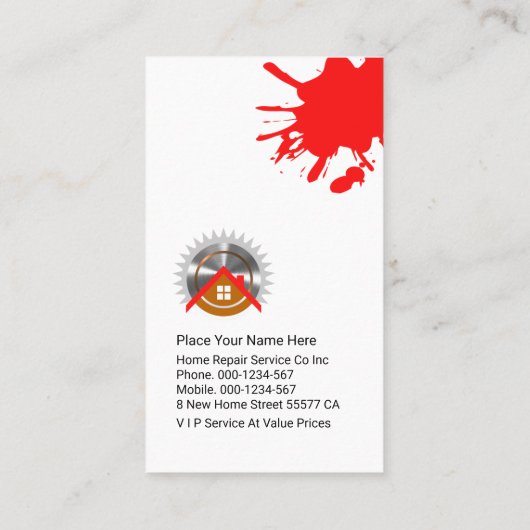 Peeling Wall Paint Handyman 名刺 (裏面)