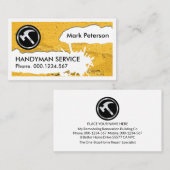 Peeling Wall Paint Splatter Home Repair  名刺 (正面/裏面)