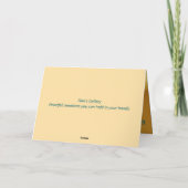 PEEP – 誰でもイースターカード サンキューカード (裏面)