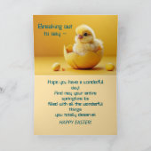 PEEP – 誰でもイースターカード サンキューカード (内部)