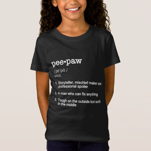 PeePawの定義 – 父おもしろいの日の贈り物 Tシャツ (正面)
