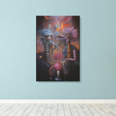 Peeping Through Pat Hartman's Bedroom Window キャンバスプリント (インサイチュ (ウッドフロア))