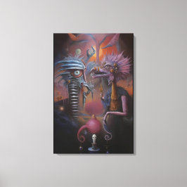 Peeping Through Pat Hartman's Bedroom Window キャンバスプリント