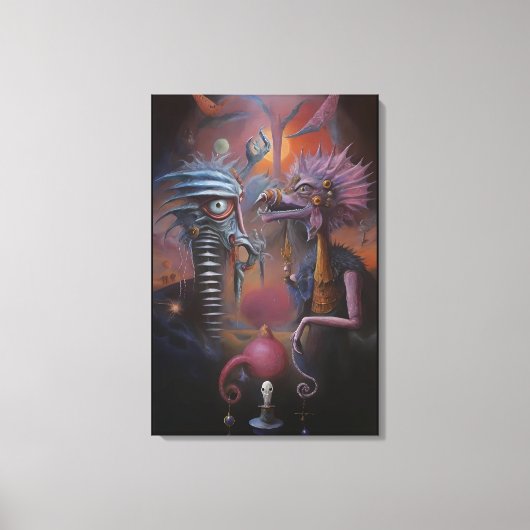 Peeping Through Pat Hartman's Bedroom Window キャンバスプリント (正面)