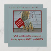 "PEEPING-TOM SQUIRREL" 招待状 (正面/裏面)