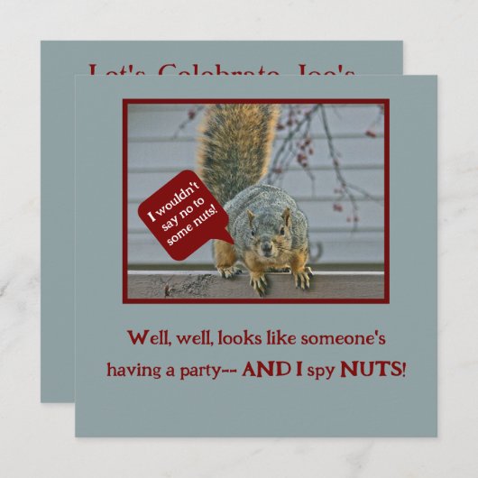 "PEEPING-TOM SQUIRREL" 招待状 (正面/裏面)