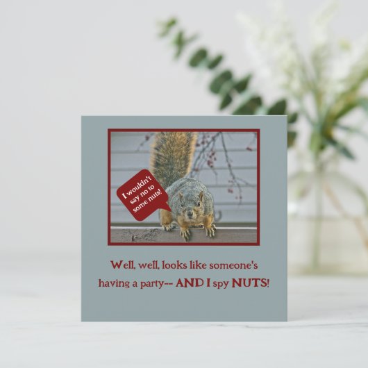 "PEEPING-TOM SQUIRREL" 招待状 (スタンド正面)