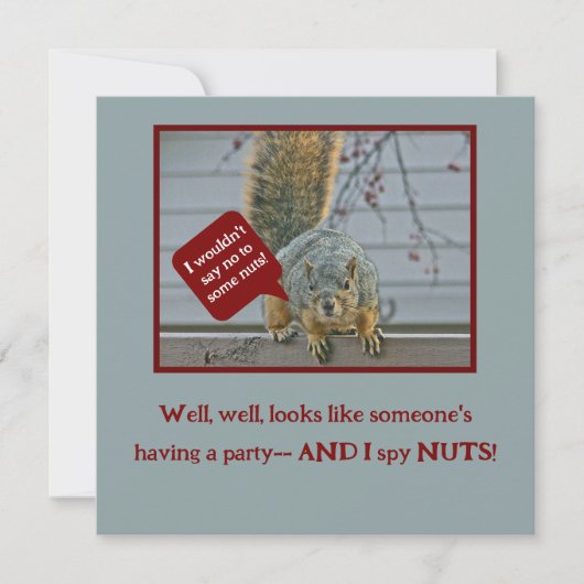 "PEEPING-TOM SQUIRREL" 招待状 (正面)