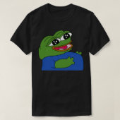 peepoFat絵文字高品質 Tシャツ (デザイン正面)