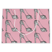 Peeptoeプラットホームポンプギフトバッグ ラージペーパーバッグ (正面)