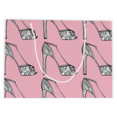 Peeptoeプラットホームポンプギフトバッグ ラージペーパーバッグ (裏面)