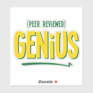 Peer Reviewed Genius Vinylステッカー シール