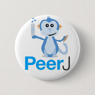 PeerJボタンPin 缶バッジ