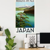 Peerless Mt. Fuji 1930s Japan Travel Poster ポスター (ホームオフィス)