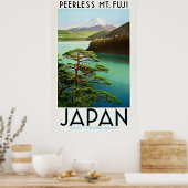 Peerless Mt. Fuji 1930s Japan Travel Poster ポスター (キッチン)
