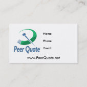 PeerQuoteの名刺 名刺 (裏面)