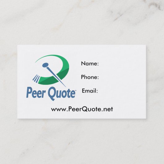 PeerQuoteの名刺 名刺 (裏面)