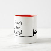 Peetyは引きます-行為の用意して下さい ツートーンマグカップ (中央)