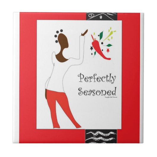 "Pefrectly味をつけました台所タイル"に タイル (正面)