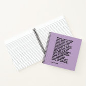 Peg Streepの「Not My Surcus」スパイラルノートブック ノートブック (内部)