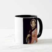 Peg Woffington (カリフォルニアの油と電話される未知の女性 マグカップ (正面右)