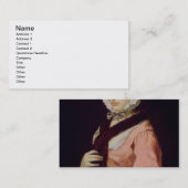 Peg Woffington (カリフォルニアの油と電話される未知の女性 名刺 (正面/裏面)