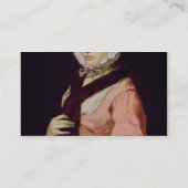 Peg Woffington (カリフォルニアの油と電話される未知の女性 名刺 (裏面)