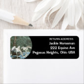 PEGASIの馬のファンタジーの差出人住所ラベル ラベル (インサイチュ)