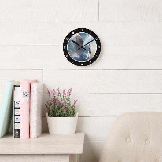 Pegasus ラウンド壁時計 (読書スペース)