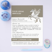 Pegasus、法律広告サービス チラシ (シングル)