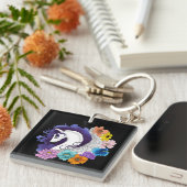 Pegasus Black Floral キーホルダー (正面右)