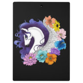 Pegasus Black Floral クリップボード (裏面)