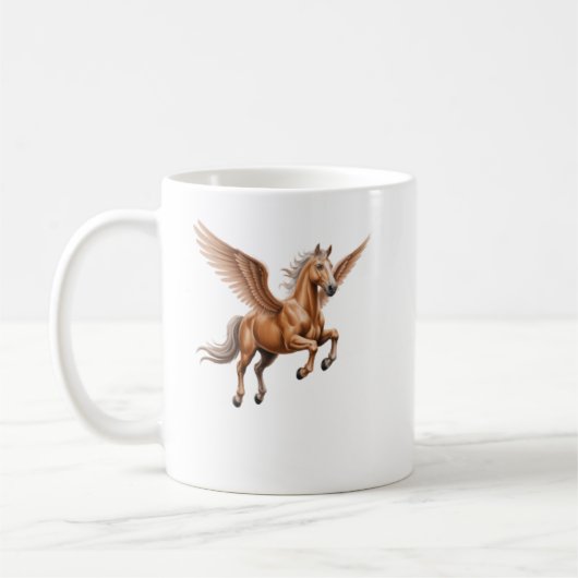 Pegasus Coffee Mugs Love Horses コーヒーマグカップ (左)