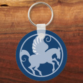 Pegasus im Kreis in circle キーホルダー (正面)