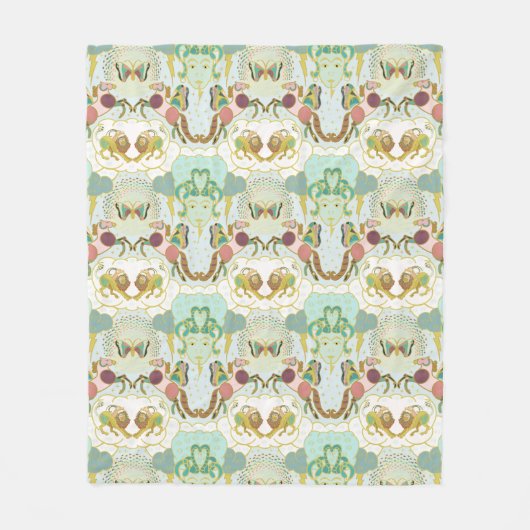 Pegasus Mythomorphosis With Medusa and Chimera フリースブランケット (正面)