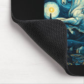Pegasus Under Starry Night Sky Art Graphic Christm マウスパッド (コーナー)