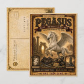 Pegasus, Vintage Circus Monster ポストカード (正面/裏面)