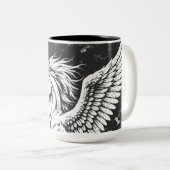 Pegasus — Winged Herald of the Storm ツートーンマグカップ (正面右)