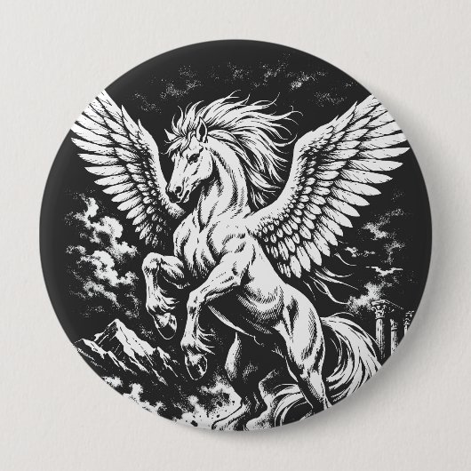 Pegasus — Winged Herald of the Storm 缶バッジ (正面)