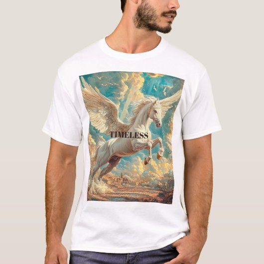 Pegasus Winged Horse Mythology Tシャツ (正面)