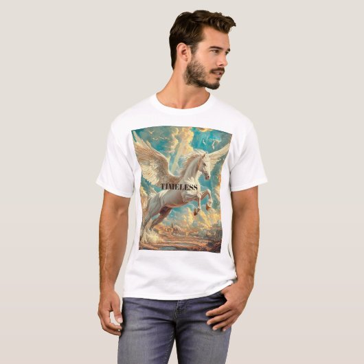 Pegasus Winged Horse Mythology Tシャツ (正面フル)