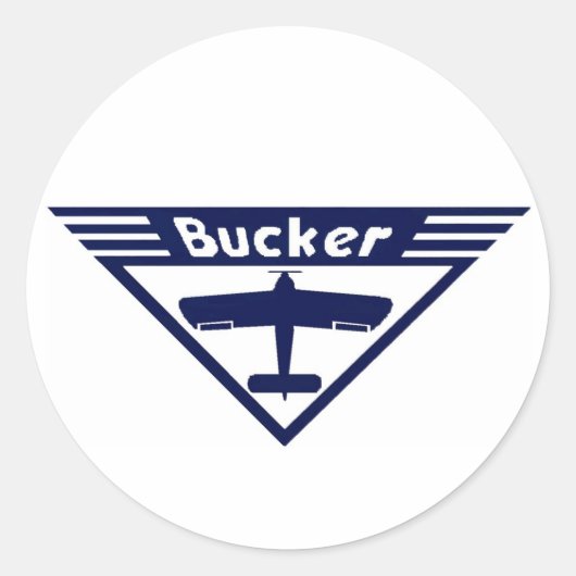 Pegatina BUCKER ラウンドシール (正面)