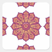 Pegatina con diseño de mandala スクエアシール (正面)