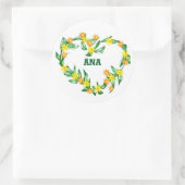 Pegatina con el nombre de Ana ラウンドシール (バッグ)