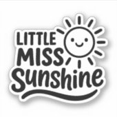 Pegatina con forma – Little Miss Sunshine シール (正面)