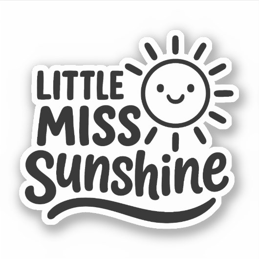 Pegatina con forma – Little Miss Sunshine シール (正面)