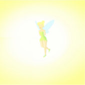 Pegatina de Tinker Bell シール (正面)